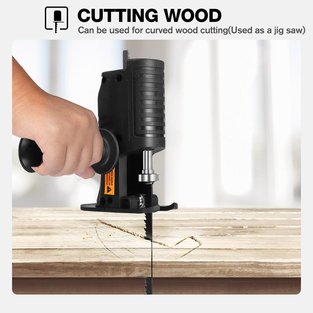 Сабельная пила Электроинструмент Сабельная пила Резка металла Инструмент для резки древесины Насадка для электрической дрели с лезвиями