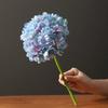 Realistic Look Hydrangea Artificial Flowers Bouquet Reusable Silk Flower  Living Room Decoration