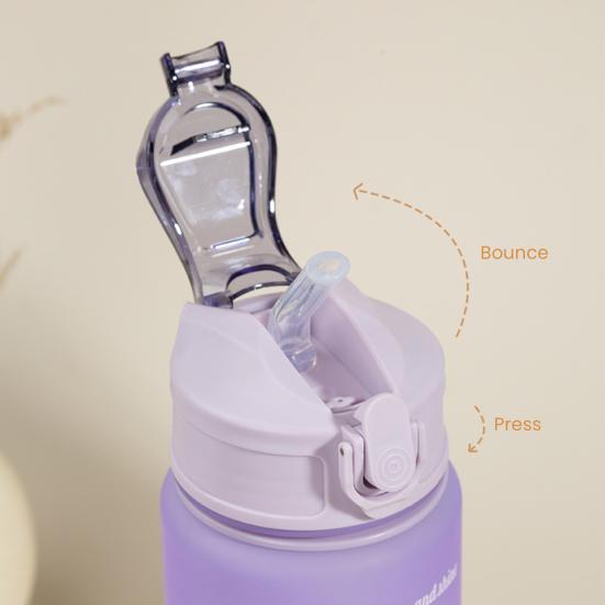 750ml Gradient Drinking Bottle Large Capacity Leak-proof Ins Style Travel Straw Jug Daily Use