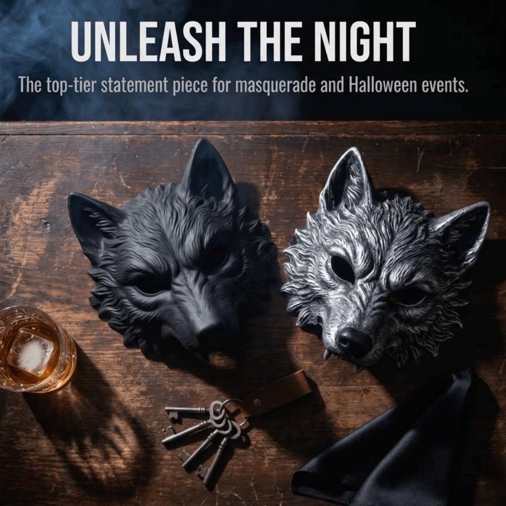 Funny Cosplay Halloween Wolf Mask 3D Fur Texture Werewolf Mask Party Costume Mask  Dress Up Prop