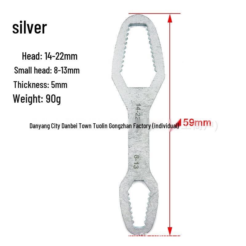 Versatile Double-Ended Box Wrench 8-22mm for Hex Screws and Nuts