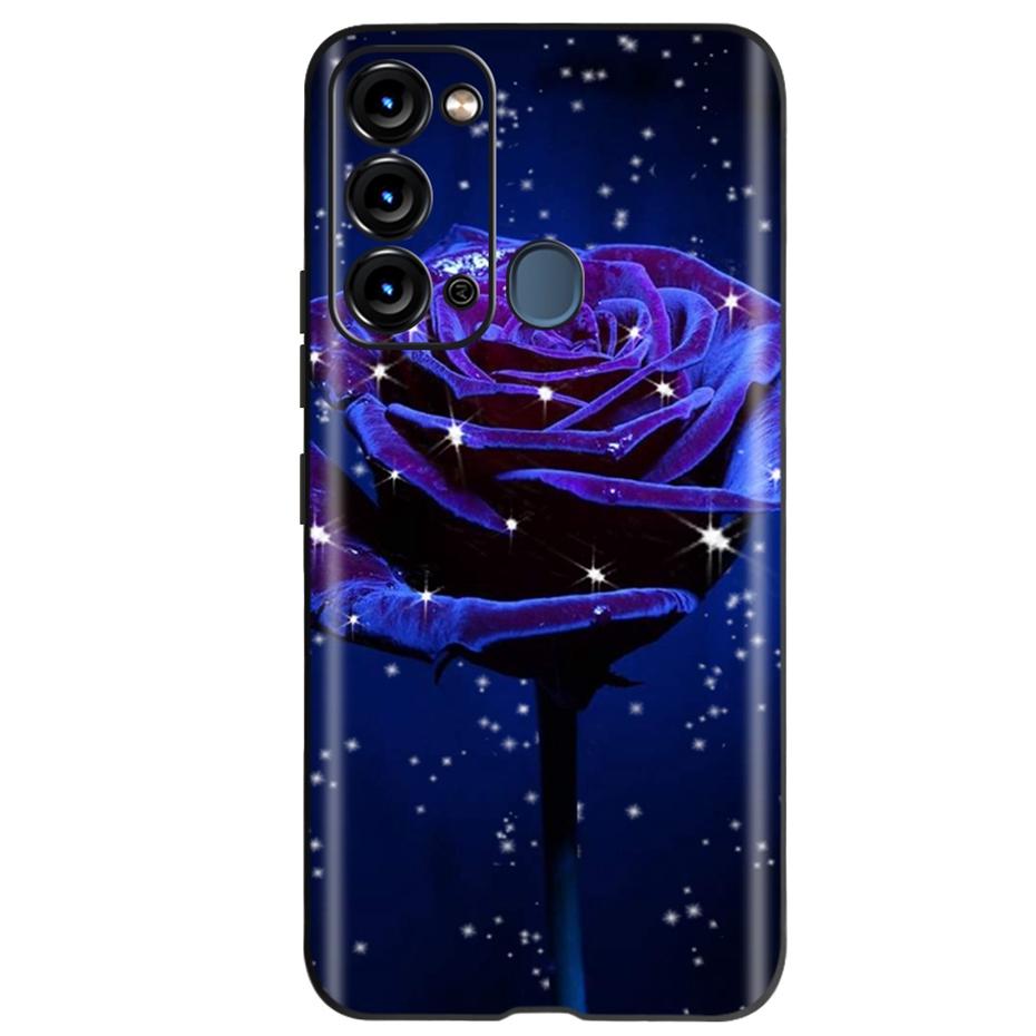 Чехол для ITEL Vision 3 Модный Чехол-Кот Подсолнух для Телефона Для Itel S17 S 17 S661W Мягкий ТПУ Черный Силиконовый Чехол Бампер Vision3