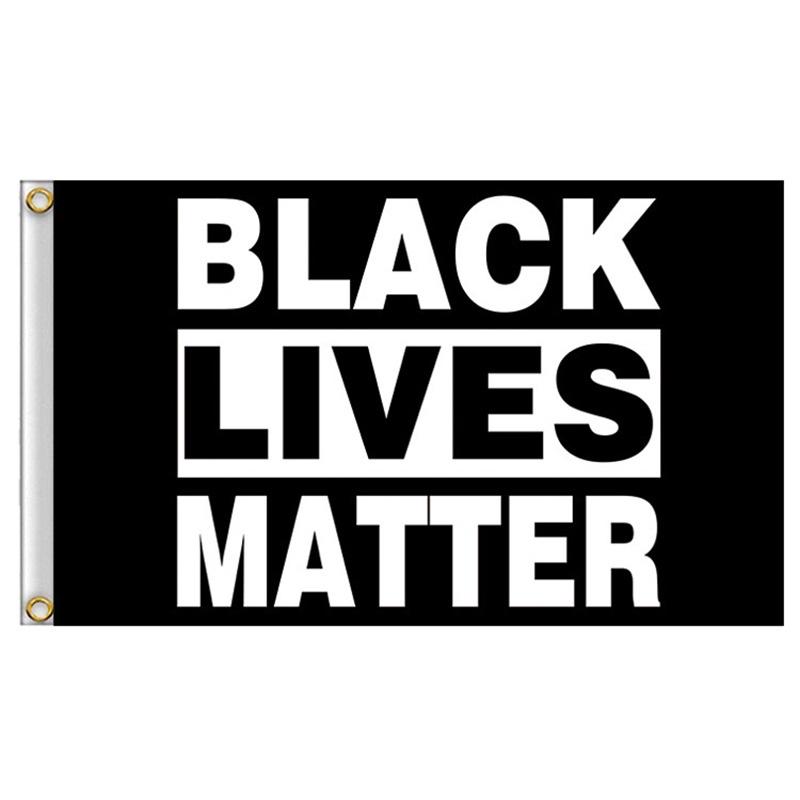 Премиальный черный баннер Black Lives Matter размером 3x5 футов, изготовленный из УФ-стойкой полиэстеровой ткани