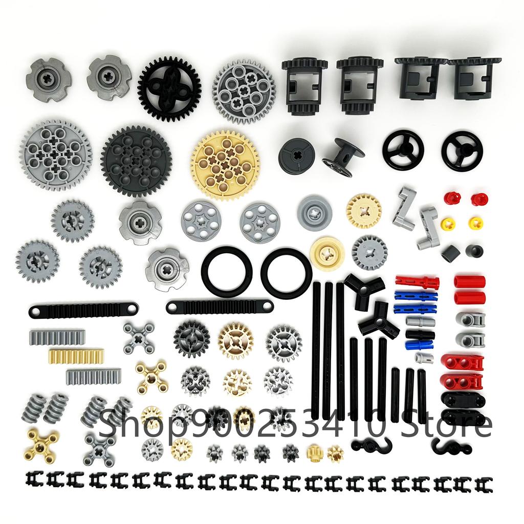 Высокотехнологичные технические детали Штифт Балка Подъемный рычаг Ось Соединитель Панель Шестерня Автомобиль Мотоцикл Строительные блоки Кирпичики Технологический набор Игрушки