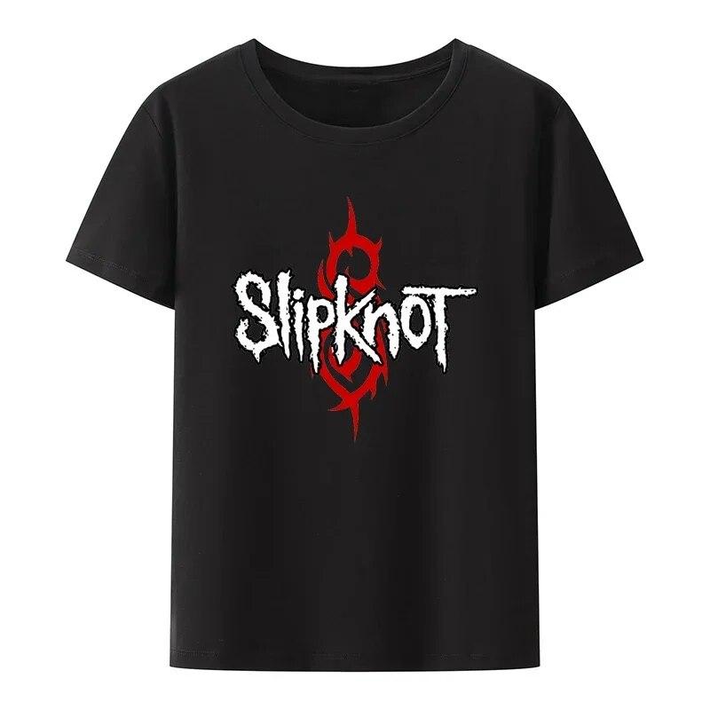 Футболки для женщин унисекс, хлопковые футболки Slipknots Heavy Metal, уличная одежда, новые футболки с короткими рукавами