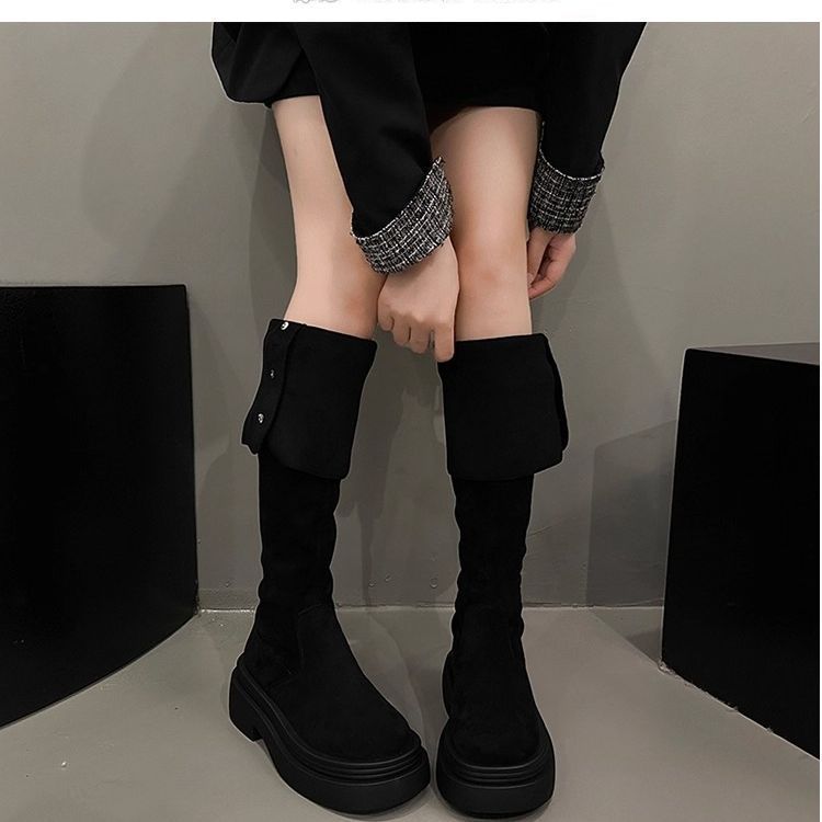 Ботинки Пустоши женские осенне-зимние новые увеличивающие рост рыцарские ботинки легкие и универсальные модные маленькие высокие ботинки