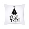 Nordic Black and White Halloween Cushion Letters Ghost Peach Skin Cushion Cartoon Home Cushion Cover