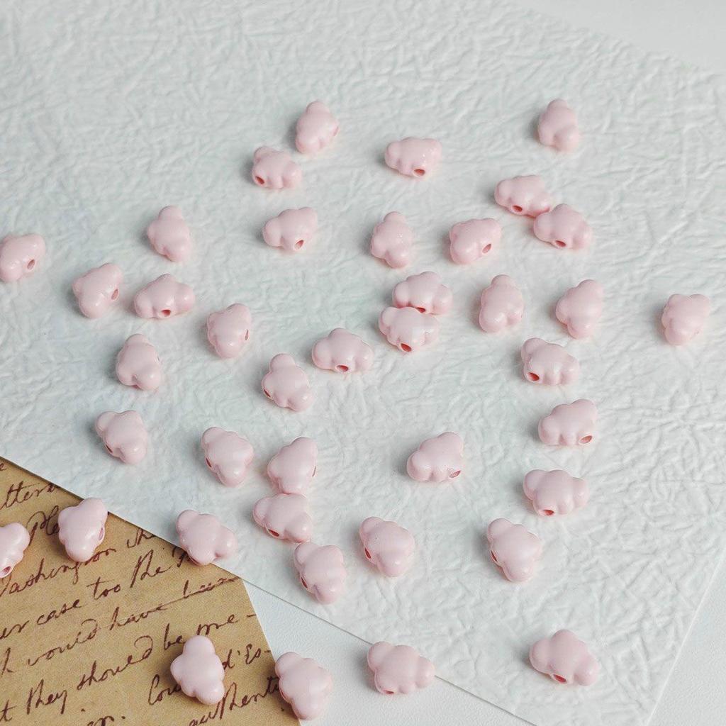 Маленькие акриловые бусины в форме облака и сердца для DIY-украшений и подвесок