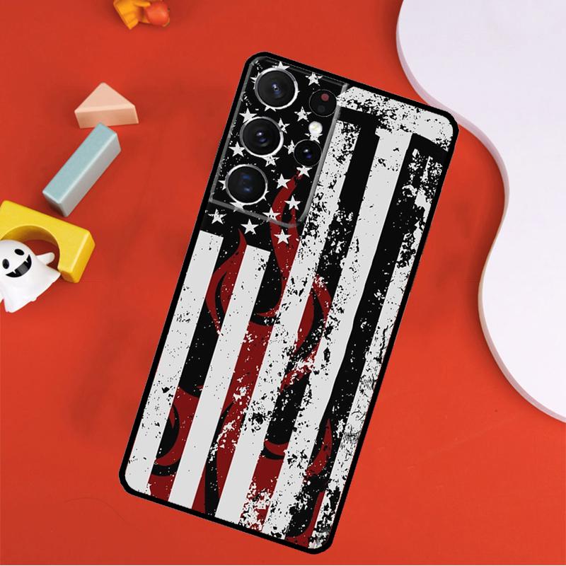 Firefighter Fire Fireman Phone Case For Samsung Galaxy S25 Ultra S24 Ultra S9 S10 S20 S21 S22 S23 Plus S24 FE Cover