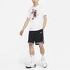 Nike Футболка с сезонным логотипом, баскетбольная футболка с коротким рукавом и принтом, мужские топы, белые DD0780-100