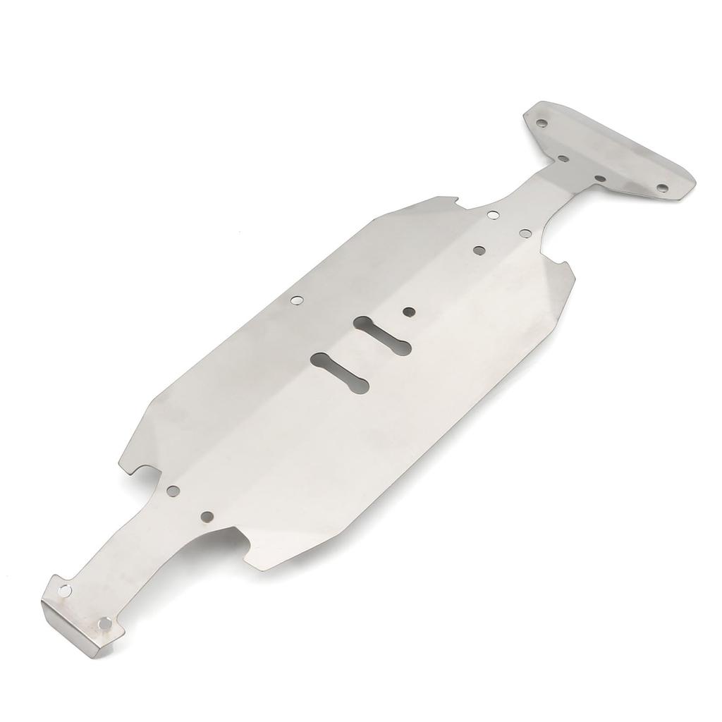JOYSOG Tamiya RC Chassis Armor Guard Stainless Steel Front and Rear Chassis Armor Protection Plate Skid Plate Parts Protector Plate XV-02 1/10 Plate,