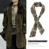 Vintage Mori Style Silk Scarf for Women - Autumn Print, Long Neck Accessory, 2025 Collection
