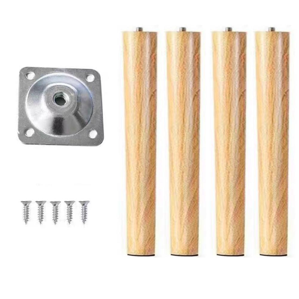 4 шт. 30-60 см ножки для мебели из цельного дерева DIY ножки для шкафа ножки для журнального столика мебельные аксессуары