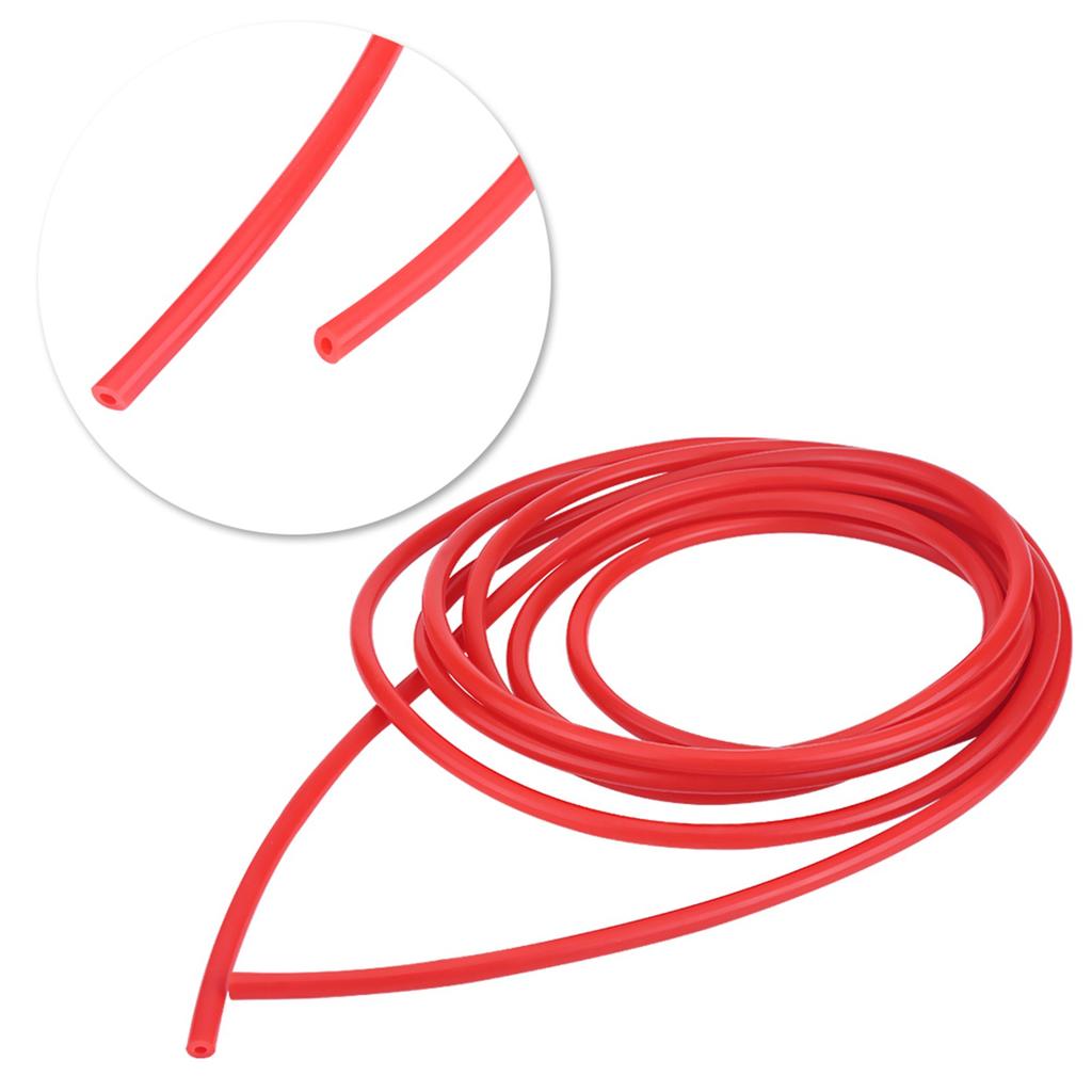 Car Auto 4mm 5 Meters Silicone Vacuum Tube Hose Pipe Silicon Tubing Universal Red