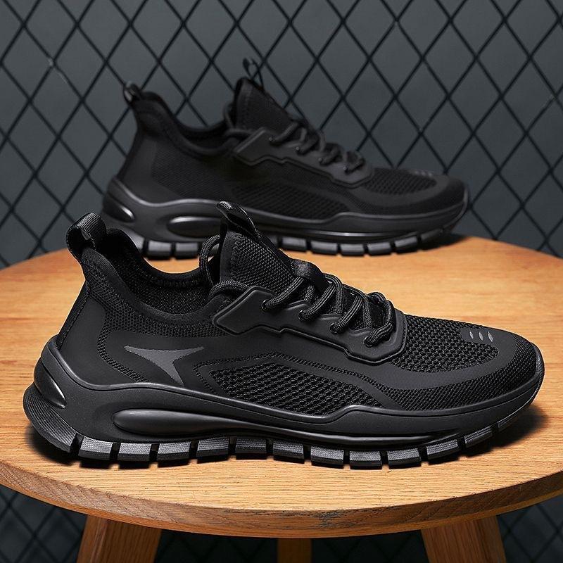 Мужские туфли из кокоса, летние дышащие сетчатые туфли, мужская спортивная обувь, корейская версия, универсальные нескользящие кроссовки с толстой подошвой для бега, модные туфли для папы