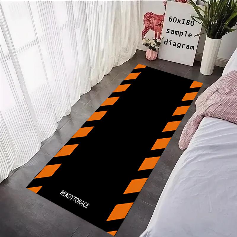 Motorcycle Carpet Garage Mat Racing Cool Moto Display Motorcycle Display Mat Anti-Slip Home Decor Long Strip Customized Rug