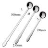Silver Ice Cream Flatware Long Handle Honey Stir Spoon Tableware Dinnerware Dessert Scoop