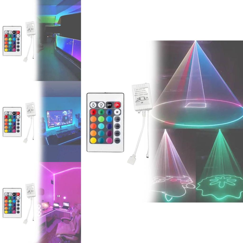Светодиодная RGB лента с контроллером и ИК-пультом для домашнего декора и регулировки яркости