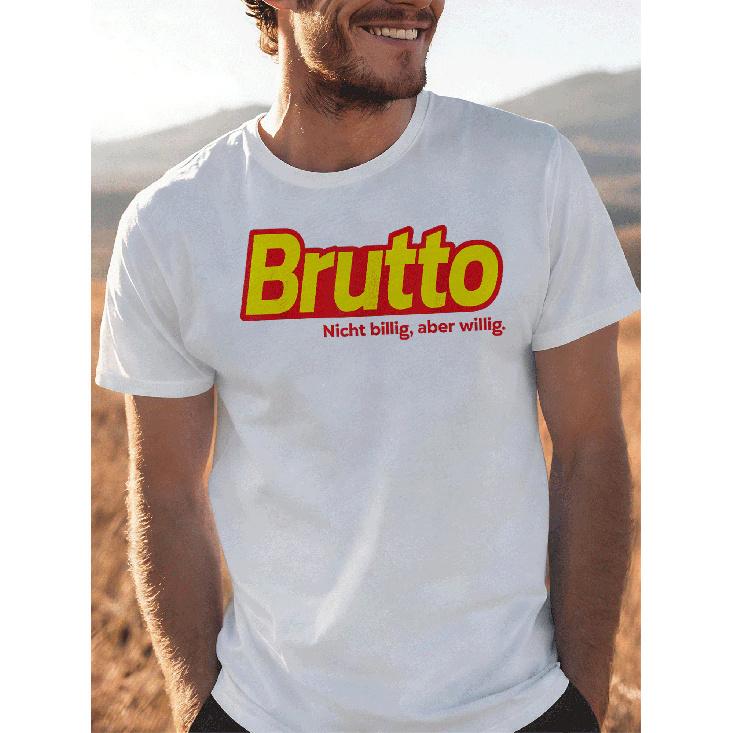 Brutto- Lustiges Mallorca Outfit Lecker Bierchen Bier T-Shirt for Men Women Unisex All Season Funny T-Shirt, 180G
