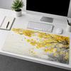 Yellow Ginkgo Leaf Tree Branch Print Simple And Natural Style Suitable For Computer Desks Home Offices And Autumn Decoration