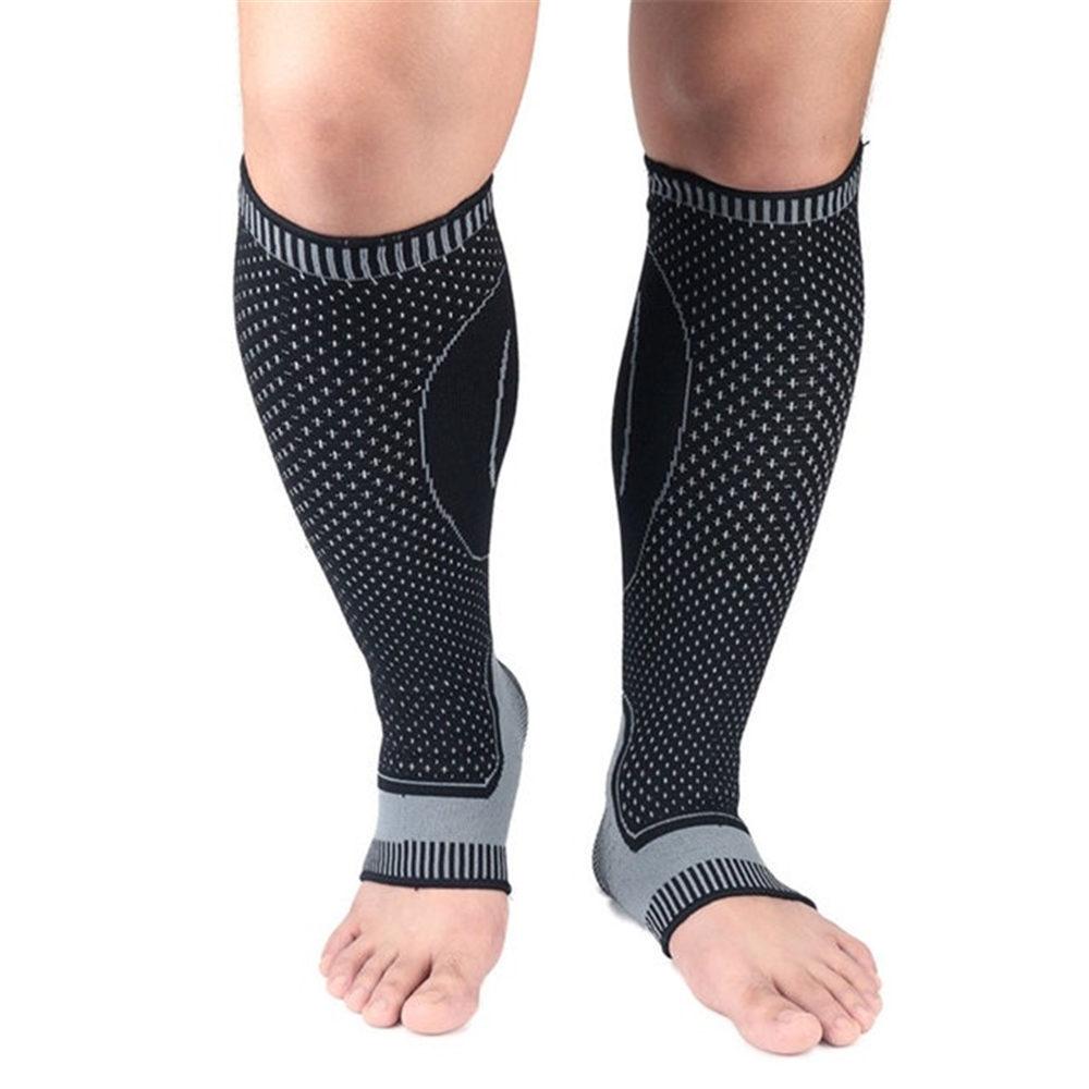 1Pair Sports Compression Leg Sleeve Basketball Football Calf Support Running Antiskid Shin Guard Cycling Leg Warmers