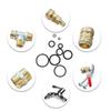 200Pcs O-ring Rubber Gaskets Seal Ring Set Nitrile Rubber High Pressure O-Rings NBR Sealing Elastic Band O Rubber Rings Set