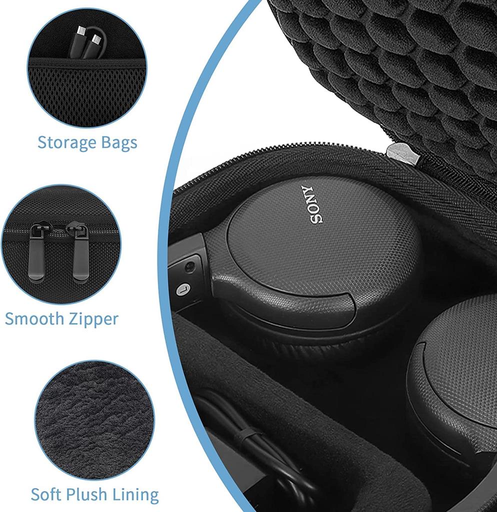Headphone Case Compatible with Sony Tune T500 Bluetooth Sony Wireless Headphone Case for YINKE WH-CH520/WH-CH510/JBL 510BT/ 660NC/Jr 310BT/ in/T450BT