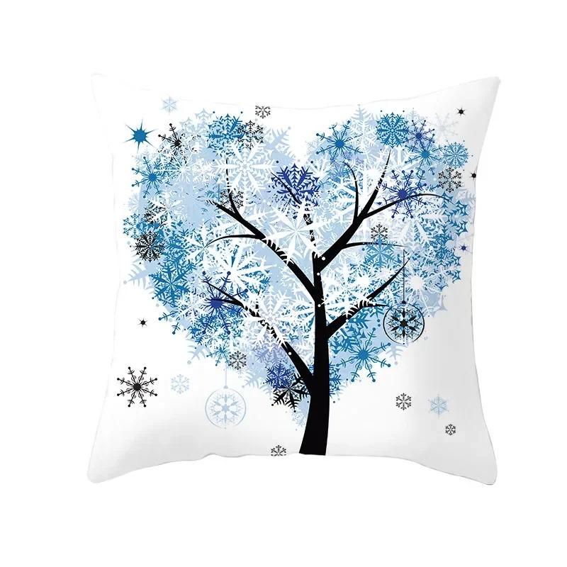 Colorful Tree Print Creative Fashion Cushion Cover Pillowcase Decorative Sofa Home Decor