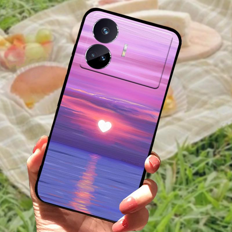 Чехол для Realme GT Neo 5 SE Популярный рисунок Черный силиконовый Мягкая задняя крышка Чехол для Realme GT Neo 5 SE 5SE Чехол для телефона Funda