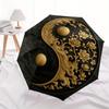 Yin Yang Harmony Wall Art Decor - FloralDesign for Balance and SerenityUmbrella, Portable 3-Fold Compact Umbrella for Men & Women Gift
