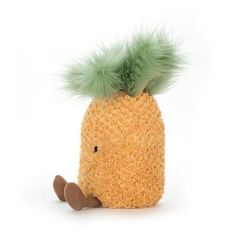 JELLYCAT Серия Еда Фрукты Маленький ананас Компаньон Желтая кукла Плюшевая кукла Высота 25 см
