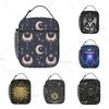 Mystical Moon Sun Lunch Bag Insulated Large Capacity Lunch Box for Women Men Reusable Portable Cooler Bag for Office Picnic