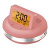 ЧАСЫ-БУДИЛЬНИК ADESSO Buruburu с двойным повтором сигнала, наклейка, подарок на День Розы, часы, вибрация, резкий звук, будильник, подсветка, функция, не для розничной продажи, розовый, для мамы