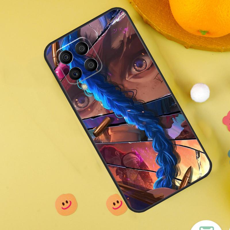 Чехол для Samsung Galaxy M31s M13 M33 M53 M52 M32 M12 M14 M34 M54 M11 M21 M51 M20 M15 M55 с изображением Аркейн Джинкс