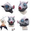Unique Demon Slayer Kimetsu No Yaiba Hashibira Inosuke Latex Mask Perfect For Halloween