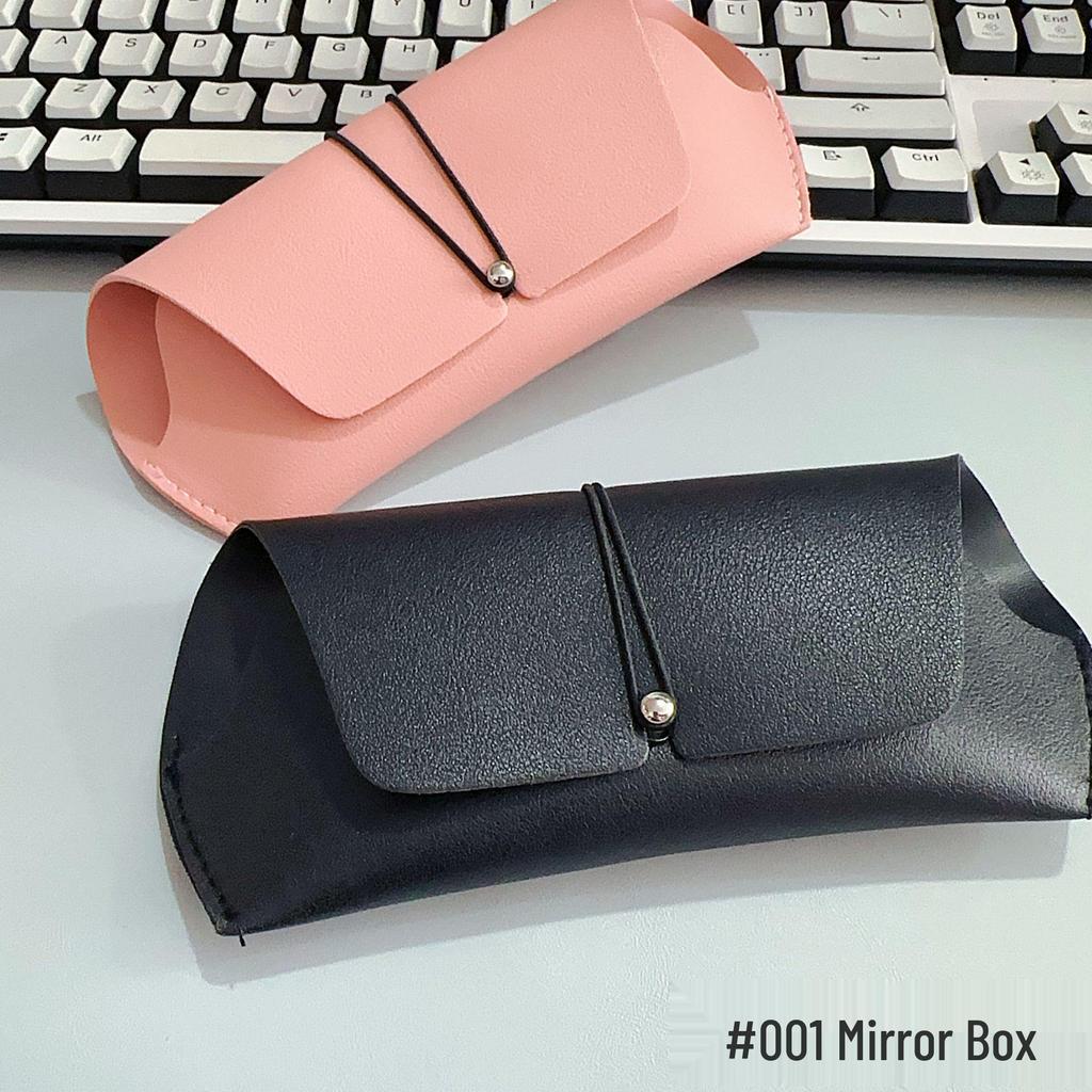 Multi-color Anti-slip Eyeglass Case with Chain and Cloth for Prescription and Reading Glasses