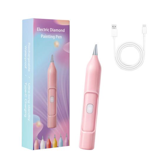 Electric Diamond Art Pen Wireless Diamond Art Vacuum Pen Portable Wax-free Diamond Art Crafting Pen for DIY Diamond Art Crafts