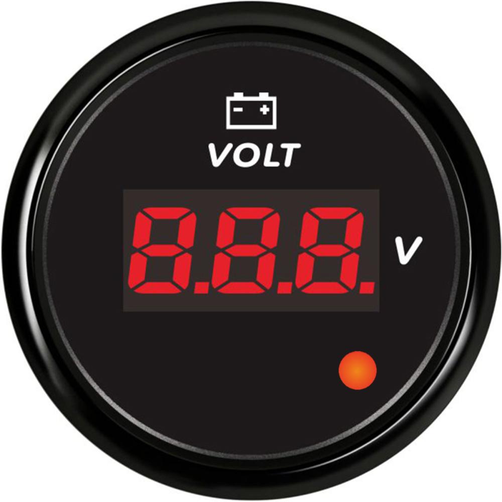 ELING Car Boat Yacht Truck Universal 52mm Voltmeter 8-16V 16-32V 9-32V Volt Gauge with 8 Colors Backlight and Alarm