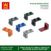 Non-Toxic 245Pcs/Lot 79389 Bracket 1 X 1 - 1 X 2 Building Blocks Moc Accessories Compatible With Brick Toys For Children Gift Box