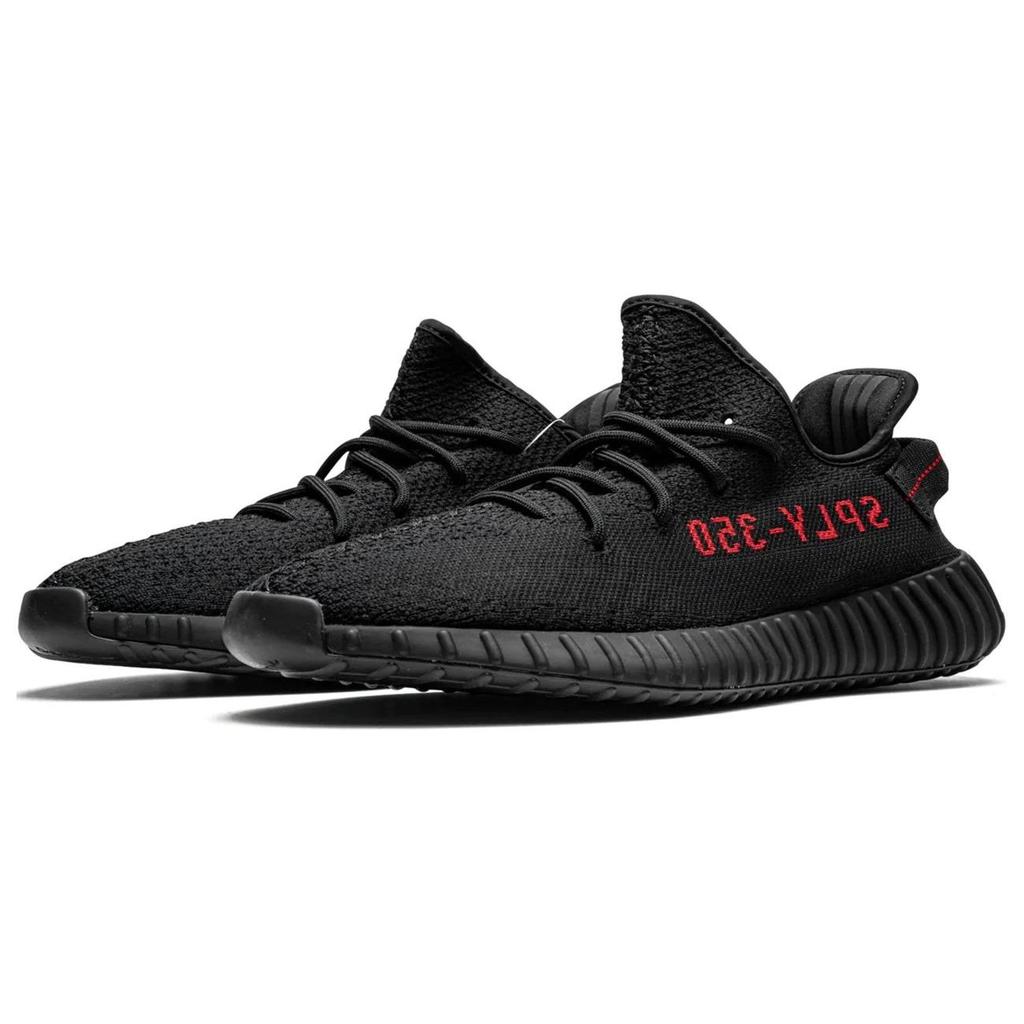 Adidas Оригинальные Yeezy Boost 350 V2 Bred Тканевые Спортивные Удобные Низкие Повседневные Кроссовки Унисекс Черные CP9652-2020