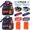 Kids Tactical Vest, Adjustable Tactical Vest Jacket Kit for Nerf Toy Gun N-Strike Elite Series