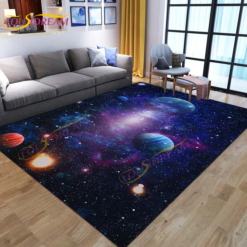 3D цветной космический коврик Galaxy ковер звездное небо ковер для гостиной спальня диван планета ковер детский игровой коврик напольный коврик домашний декор