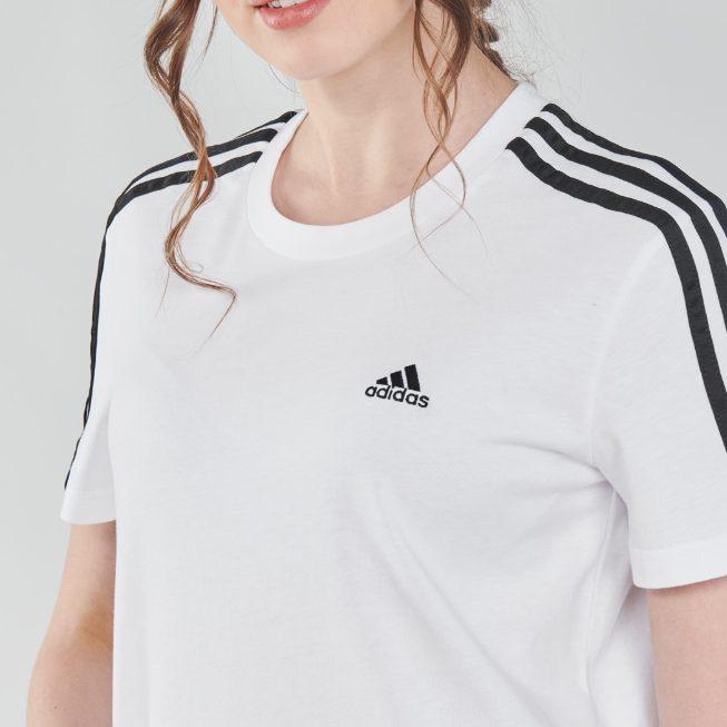 adidas Женские белые футболки с круглым вырезом, умеренного прямого кроя GL0778