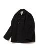 Cotton Bell Round Collar Duffle Coat - Black