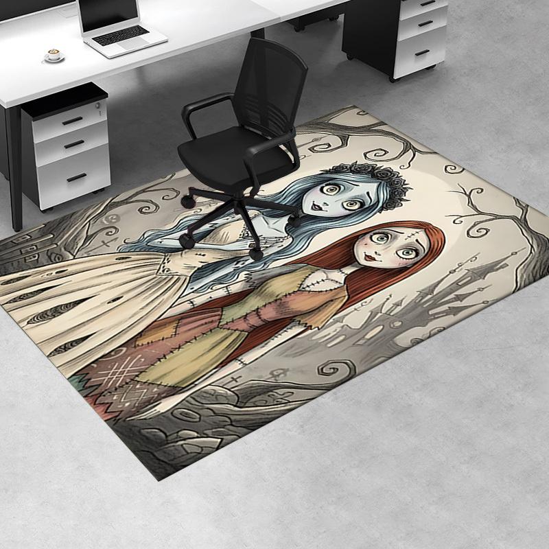 Corpse Bride Charming Office Chair Mat: Perfect for Home Decor, Office Use, and Gift Giving - Fits Various Rooms Including Bedrooms and Livi