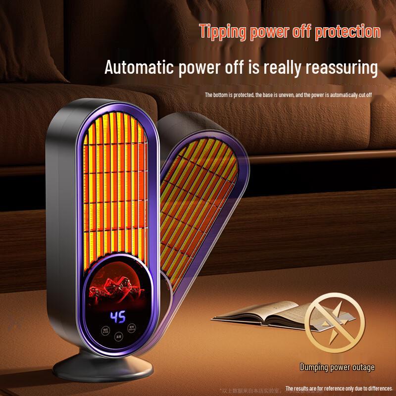 ZISIZ Desktop Flame Effect Electric Heater