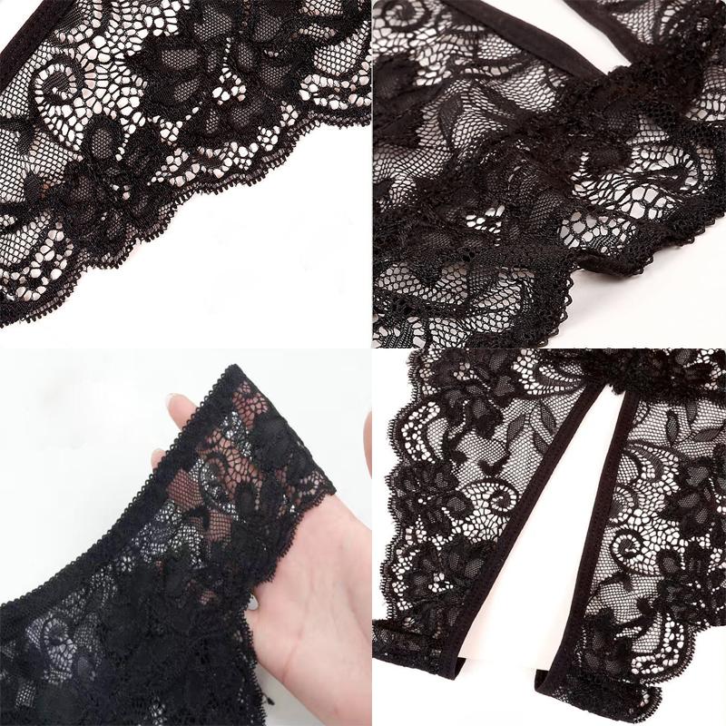 Женская модная одежда, нижнее белье с открытой промежностью, соблазнительная перспектива, сексуальное нижнее белье, кружевные полые трусы