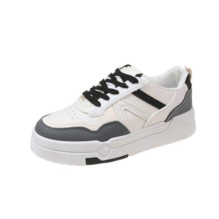 Ins тренд маленькие белые туфли женские 2024 осень и зима новая модель на толстой подошве увеличивающая рост студенческие кеды легкие повседневные кеды спортивная обувь