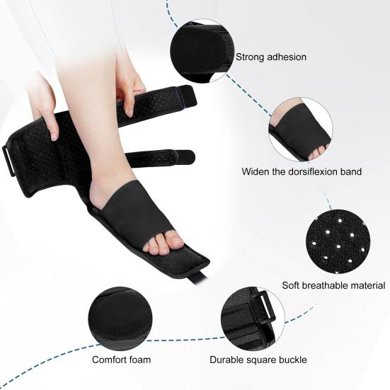 Plantar Fasciitis Night Splint Sock for Women Men Ankle Support Brace Soft Breathable Anti-slip Ankle Wrap for Athletes