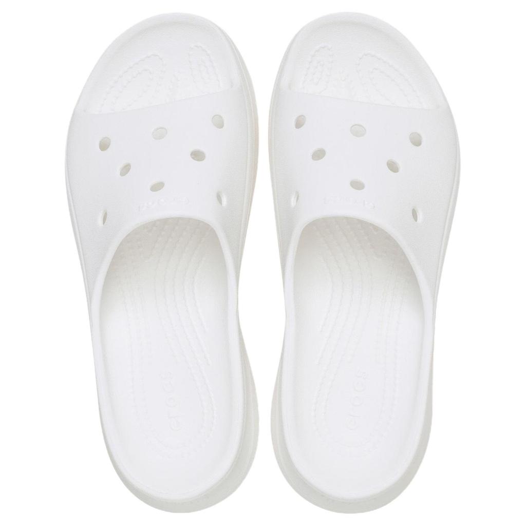 Crocs Casual Comfortable EVA Anti-Friction Slide Sandals Women Sandals White 211108-100